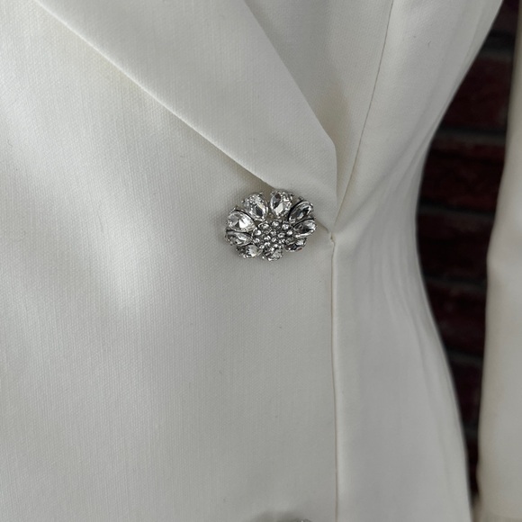 LIKELY Gloria Feather Trim Blazer Jacket Mini Dress Size 8 NWT - Picture 8 of 11